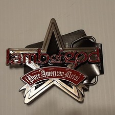 HARD ROCK HEAVY METAL BAND LAMB OF GOD Metal Belt Buckle