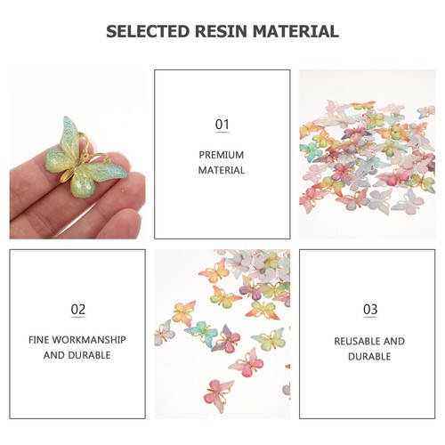 5 Count Schmetterling Handgefertigte Materialien Schmuckverzierung - Afbeelding 3 van 12
