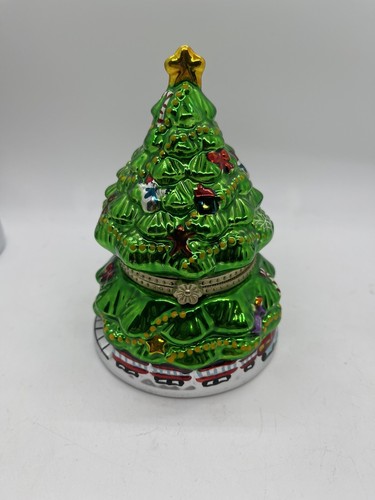 Mr. Christmas Albero di Natale Animato con Treno in Movimento Music Box 5" - Foto 1 di 9