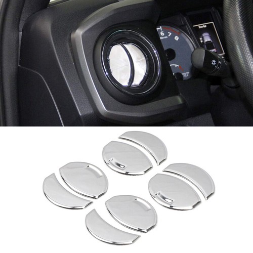 Carbon Fiber ABS Central Control Air Vent Outlet Cover Trim For Toyota Tacoma 2016-2021