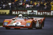 Arturo Merzario Brian Redman Spa Ferrari SEFAC Ferrari 312 1972 Old Photo 3