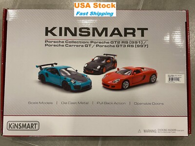 Porsche Collection GT2 RS (991), Carrere GT, GT3 RS (997), Diecast Car, Kinsmart