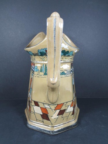 Buffalo Pottery Deldare Ware 9" Pitcher ca 1924 - FREE SHIPPING (#900-172) - Picture 4 of 12
