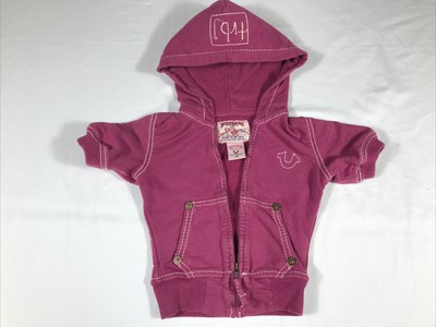 True Religion Sweatshirt Full Zip Short Sleeve Hoodie Girls XS | eBay