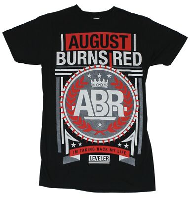 August Burns Red Adult New T-Shirt - Leveler ''I'm Taking Back My Life'' Crest