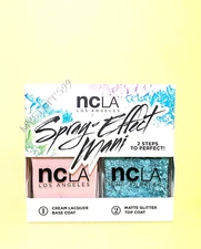 NCLA Nail Polish SPRAY-EFFECT MANI "DAWN PATROL" DUO 2 x 0.5 fl oz NIB FREE SHIP