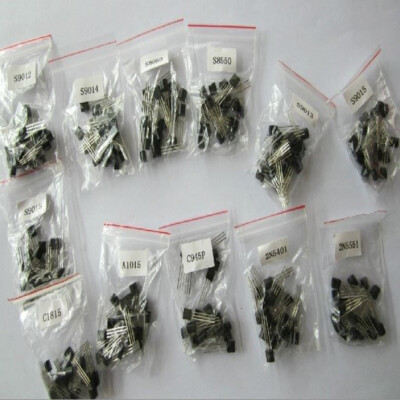 170/200/340pcs NPN PNP Power Transistor Assortment Kit Transistors