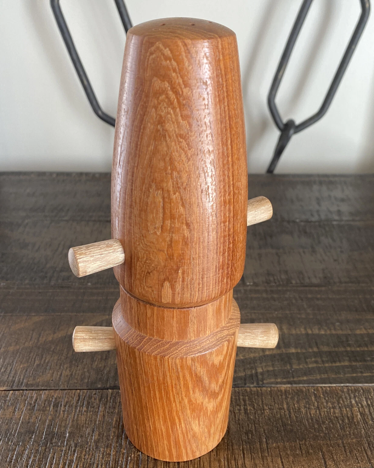 1 TAPERED TEAK WOOD PLUG CORK PEG FOR DANSK PEPPER MILL GRINDER SALT SHAKER