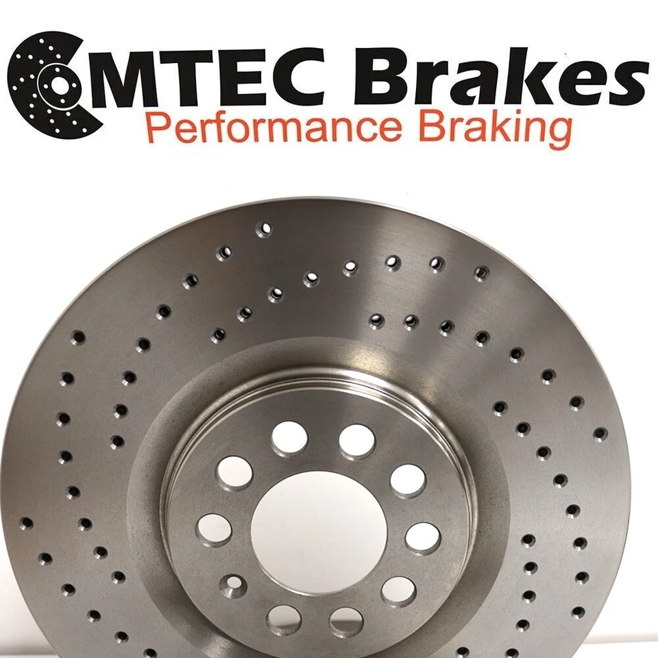 Audi TT 1.8T Quattro 225bhp 99-05 Front Rear MTEC Drilled Brake Discs & Pads - Image 4 of 4