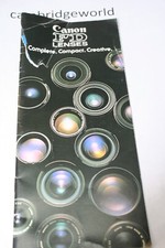 Canon FD LENSES 24 PAGE Product Line Brochure LEAFLET ORIGINAL GENUINE CANON