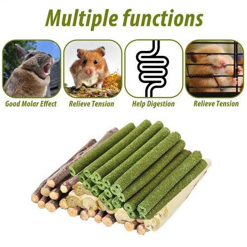 Hamster Toys Hamster Accessories for Cage Natural Guinea Pig Toys and Chews - Picture 10 of 16