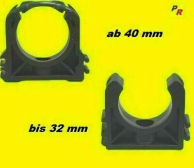 Rohrschellen Rohrclip anreihbar, PE-Rohr, PVC-Rohr, PVC ,Abstandshalter