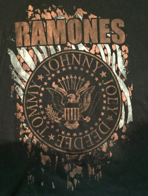 Ramones t-shirt size S men black short sleeve 100% cotton