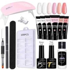 Nail Gel Set 6W LED Lamp Complete Manicure Set Polish S