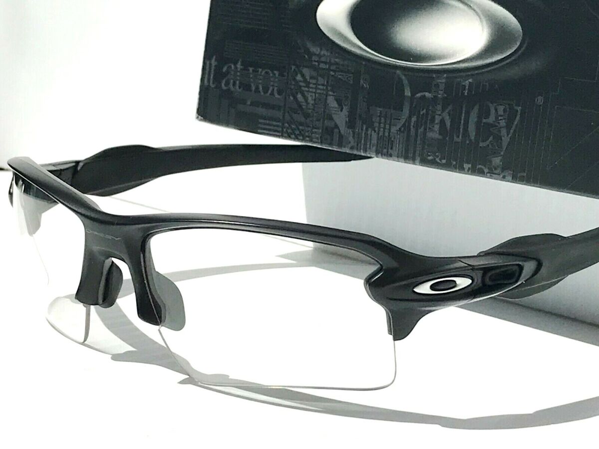 Oakley FLAK 2.0 XL Matte Black Frames w Clear Lens Sunglass Oakley FLAK 2.0 XL Matte Black Frames w Clear Lens Sunglass
