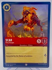 Disney Lorcana Scar Fiery Usurper 122/204 Common