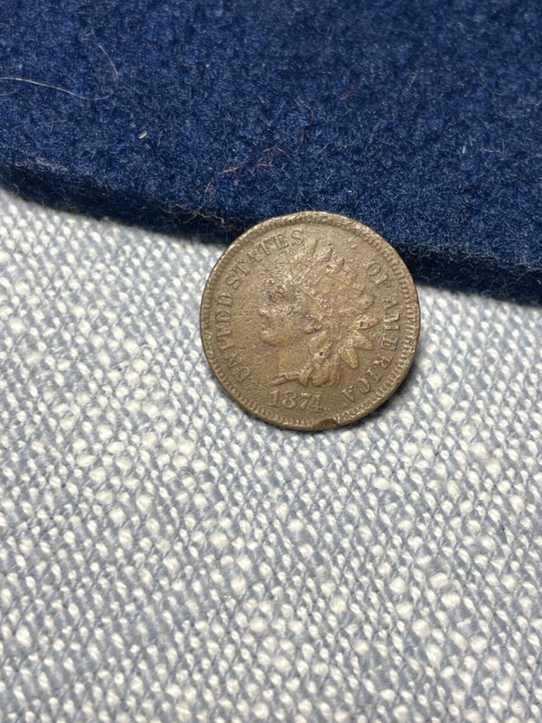 (#101209) Indian Head Cent: 1874.  #2  VF details