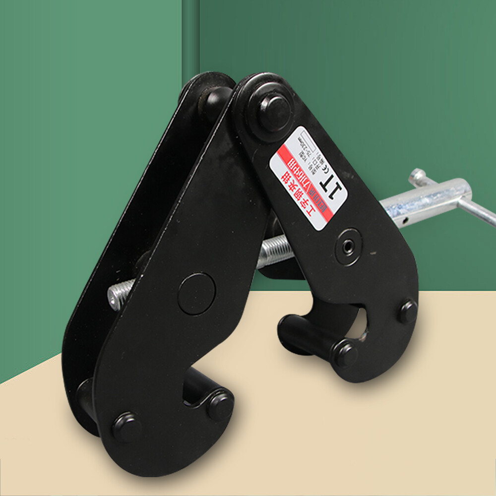 Spindelklemme 1T – 75-220 Mm Flanschbreite, Q355 Stahl – Für H-Träger & Doppel-T-Träger
