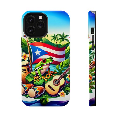 Vibrante Arte Puertorriqueño Magnético Resistente Estuches - Protectores Tropicales para Teléfono, Regalos - Imagen 126 de 133
