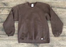 Vintage 90s Russell Athletics Light Brown USA Crewneck Sweater Small