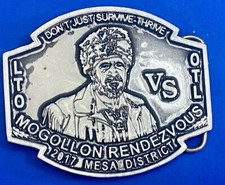 Mogollon Rendezvous Mesa District Co Belt Buckle Don't Just Survive, Thrive