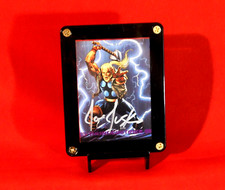 MARVEL MASTERPIECES 1993 THUNDERSTRIKE / THOR CARD #73 SIGNED ARTIST JOE JUSKO