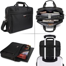 15.6 inch Laptop Messenger Shoulder Bag for Women Men Water Resistant Briefcase