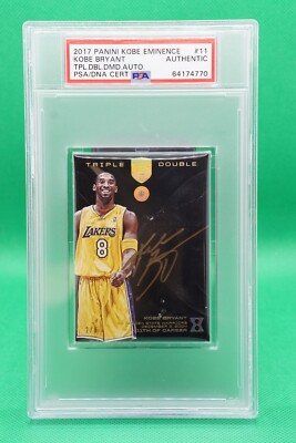 2017-18 Eminence Kobe Bryant Triple Double Diamond Auto PSA #11 SP