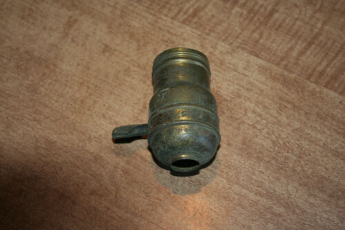 Vintage Yost Paddle Fat Boy Light Socket Porcelain Brass Not Tested See Pix!!02 - Photo 1/4