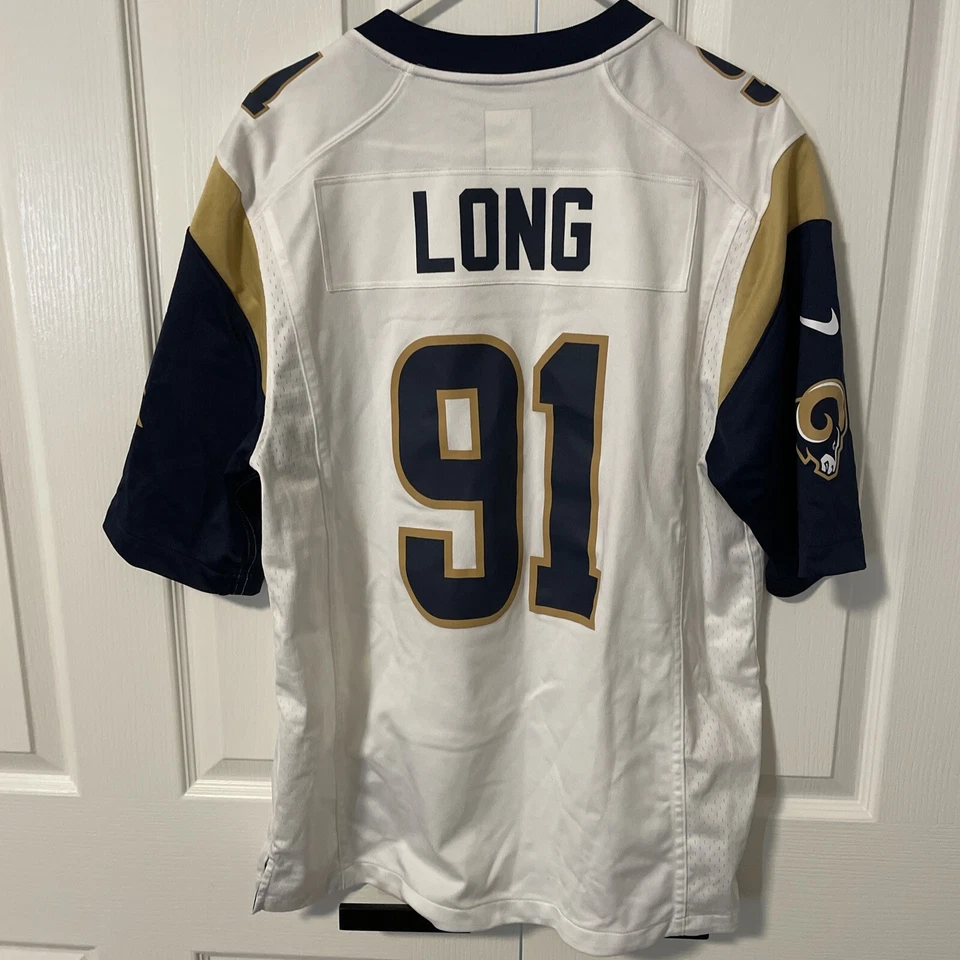 Camiseta Nike Los Angeles Rams Game Masculina Longa #91 Tamanho Médio NFL RARA - Imagem 2 de 4