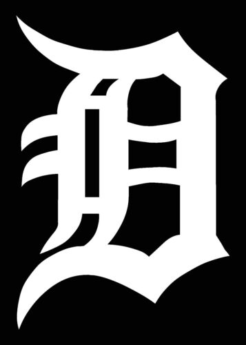 DETROIT TIGERS LOGO CAR DECAL VINYL STICKER WHITE 3 SIZES - Picture 1 of 4