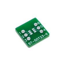 SOT23-6 (6 Pin) SMD to DIP Adapter, PCB Breadboard Adapter ST-SOT23-6,  5 Pieces