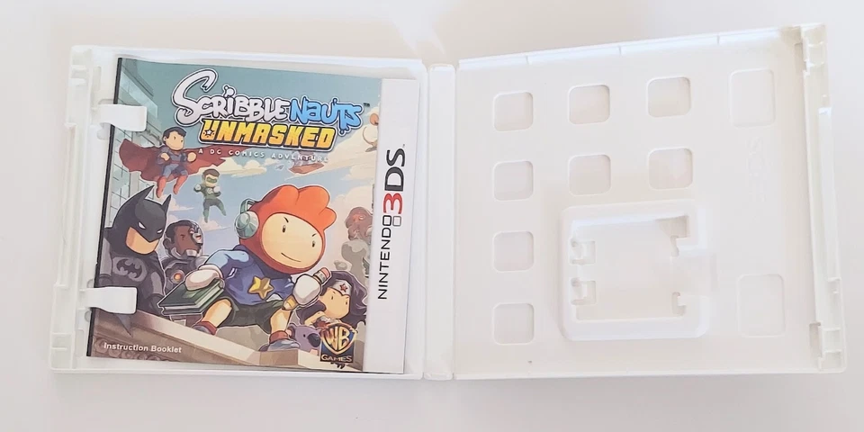 Scribblenauts Unmasked Nintendo 3DS Case and Instruction Book ONLY - Image 2 of 3