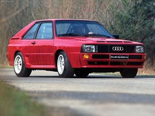 Cars audi sport quattro Desk Mat Stitched