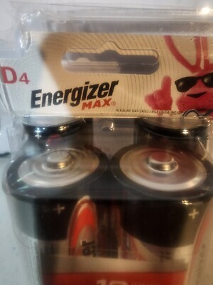 Energizer MAX D Batteries (4 Pack), D Cell Alkaline Batteries