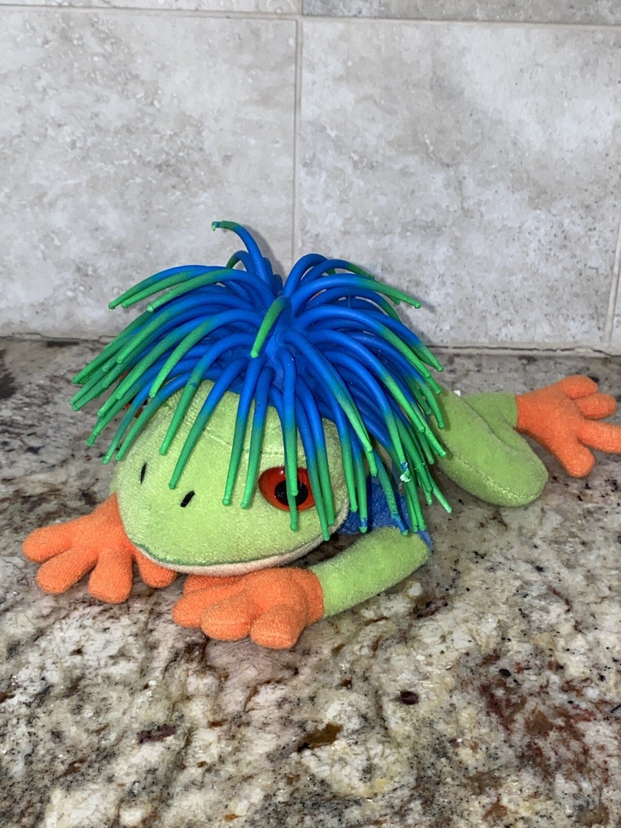 Cascade Toy Plush Frog Rubber Mop Hair 6