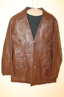 ジャケット・アウター 80s vintage real leather car coat Vintage 80'S GEORGE RICHARD Leather Car Coat Men's L | eBay