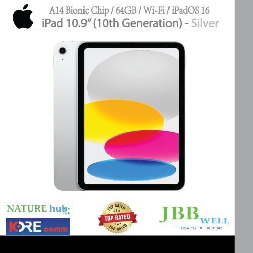 Apple iPad 10,9" 10ma generación (finales de 2022), 64 GB, solo Wi-Fi - plateado - Imagen 1 de 6