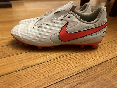 Nike Tiempo Legend Soccer Cleats WoMens Size White/Neon Pink AT6107-163  Nice