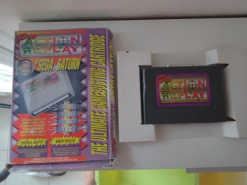 pro action replay sega saturn in box