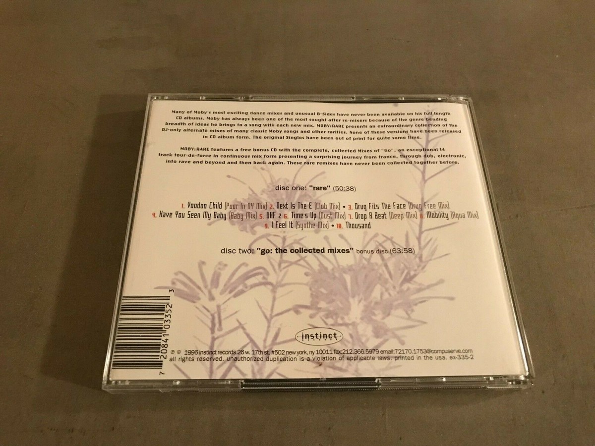 Rare: The Collected B-Sides by Moby (CD, Aug-1996, 2 Discs