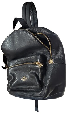 Coach/Charlie Medium Pebbled Leather/Backpack/Black/F30550