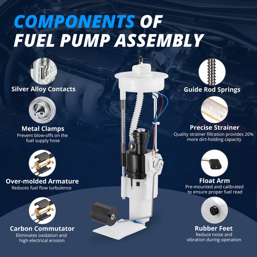 Fuel Pump Assembly w/Sensor For 2013-2014 Uforce Tracker 800 UTV 7020-150900 - Foto 4 di 8