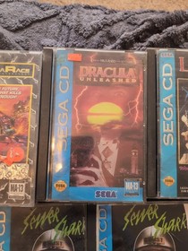 Sega CD Game Lot w/ Sonic CD, Lunar, Batman Returns, MegaRace, Manuals, Cases
