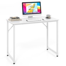 Costway Computer Desk Writing Workstation Study Laptop Table Home Office White