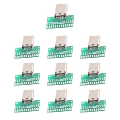 24Pin Solderable Type C USB 3.1 Test Board 10pcs for Multiple Electronic Devices