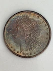 1885 O Morgan Silver Dollar --Gorgeous Rainbow Toning--Take a Look!!!