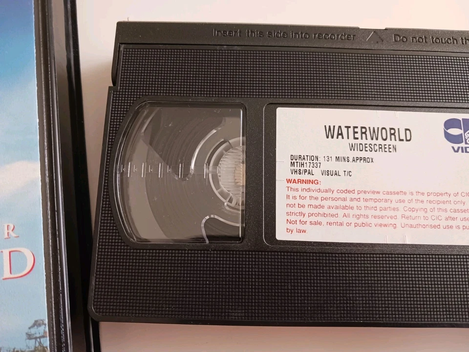 Waterworld Vhs CIC Preview Individually Coded Promo Tape Widescreen 1995 Rare - Image 3 of 4