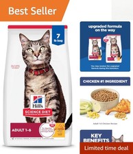 High-Quality Chicken Dry Food for Adult Cats 1-6, 7 lb Bag - Balanced Nutrition 8.07 per gallon