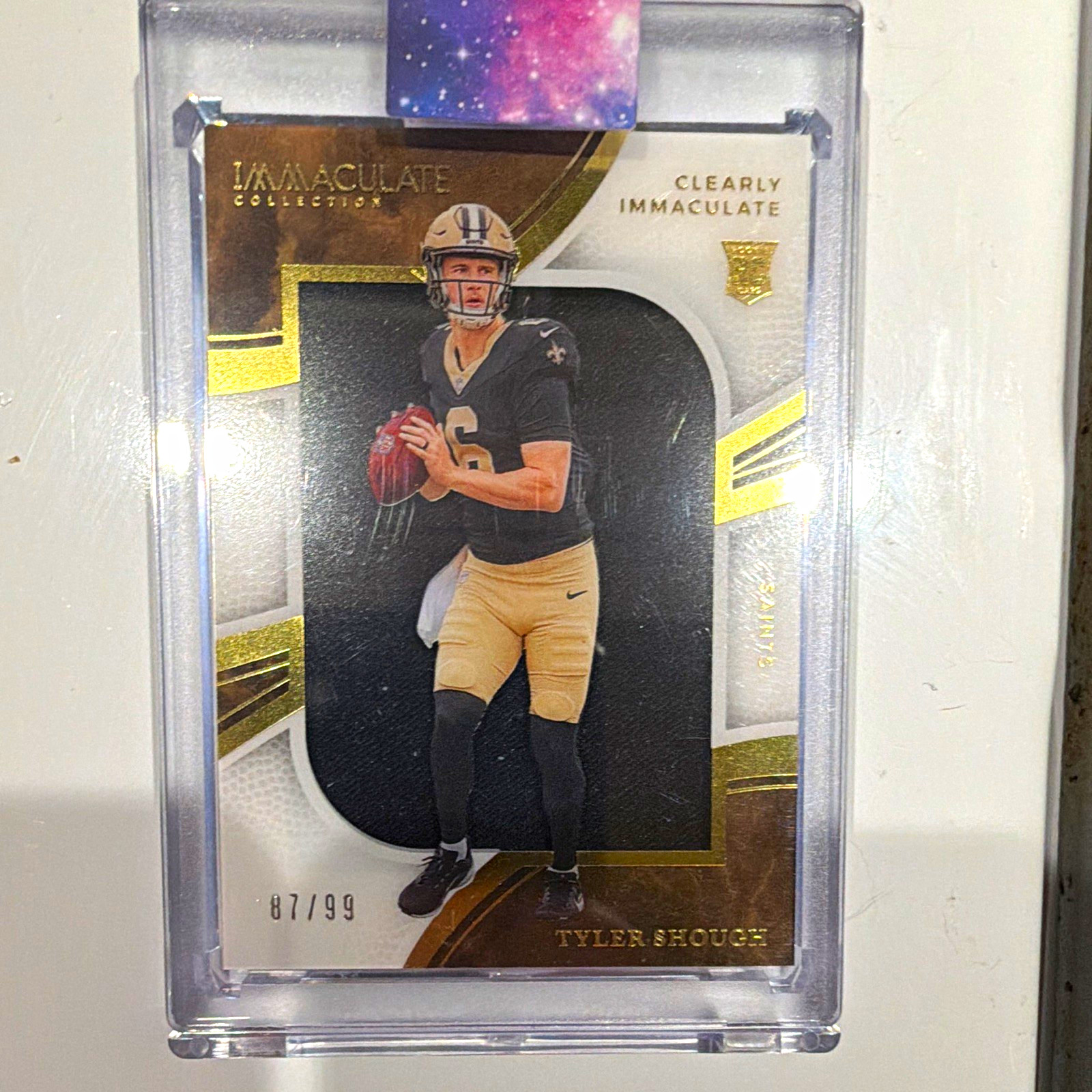 Tyler Shough #40 Football Cards 2025 Panini Immaculate Rookie Patch trading card — raw and PSA graded price guide